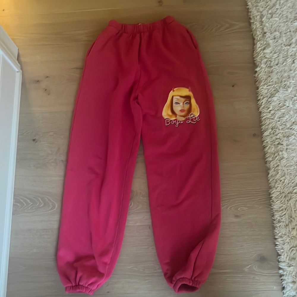 Boys Lie Medium Pink Ken You Not Sweatpants
